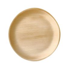 Talerz z liści palmowych okrągły dwuwarstwowy 25 x 2 cm 25 sztuk