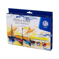 Pastele Suche PRESTIGE Zestaw 24 Kolory Kwadratowe Astra
