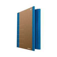 Teczka z gumką DONAU Life kartonowa A4 500gsm 3-skrzydełka niebieska