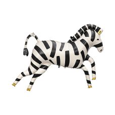 Balon Foliowy Zebra Dekoracyjny 115x85 cm Mix Kolorów