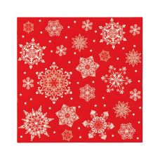 Serwetki papierowe Premium Snowflakes wzór świąteczny 40x40 cm 12 szt.