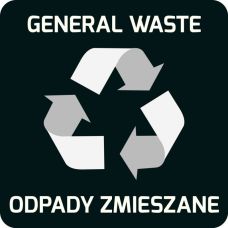 Naklejka Samoprzylepna Na Kosze Eko Alda, Odpady Zmieszane