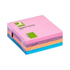 Kostka samoprzylepna Q-CONNECT, 76x76mm, 1x320 kart., mix kolorów