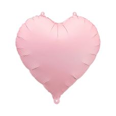 Balon Foliowy Serce Matowy Różowy 45 cm do Powietrza i Helu
