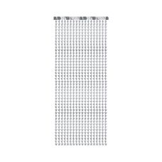 Kurtyna dekoracyjna Gwiazdki srebrna 100x245 cm