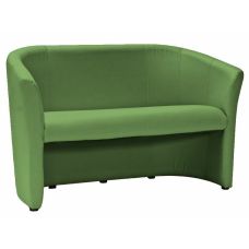 Sofa 2-osobowa ekoskóra zielona 126x60x76 cm Signal