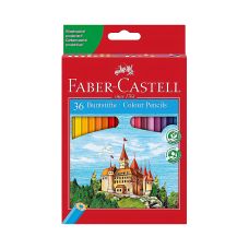 Kredki Ołówkowe ZAMEK 36 Kolorów Opakowanie Kartonowe Faber-Castell