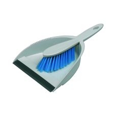 Szufelka ze zmiotką Vileda Professional szaro-niebieska do sprzątania