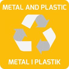 Naklejka Samoprzylepna Na Kosze Eko Alda, Metal I Plastik