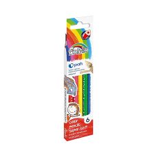 Kredki Ołówkowe FIORELLO Super Soft 6 Kolorów Trójkątne