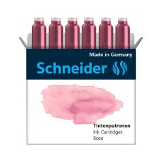 Naboje do piór Schneider, 6 sztuk, kolor rose pudrowy róż