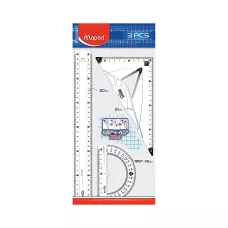 Zestaw przyborów geometrycznych Start Maxi linijka 30cm ekierka kątomierz