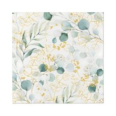 Serwetki papierowe Premium Airlaid Golden Eucalyptus 1/4 składane 40 x 40 cm 50 sztuk