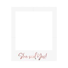 Ramka Selfie "She Said Yes" Różowe Złoto 50x59,5cm do Złożenia