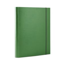 Teczka z gumką OFFICE PRODUCTS z polipropylenu A4 do 30 kartek 3-skrzydłowa zielona