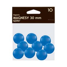 Magnes 30mm GRAND, niebieski, 10 szt