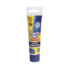 Farba plakatowa w tubie ciemnoniebieska 30 ml