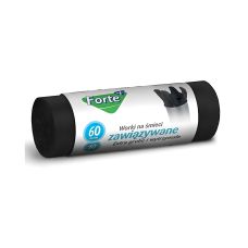 Forte+WNS worki na odpady 60L, 10 sztuk, LDPE extra grube, zawiązywane – mocne i szczelne