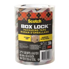 Taśma pakowa Scotch® Box Lock™ transparentna 48mm x 50m 3 sztuki