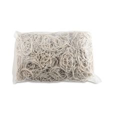 Gumki recepturki OFFICE PRODUCTS średnica 50mm grubość 1,5x1,5mm 60% kauczuku 1000g zgrzewka białe