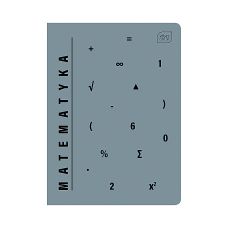 Zeszyt A5 60 kartek kratka 70g miękki MATEMATYKA INTERDRUK