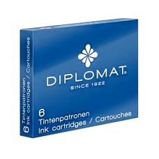Naboje do piór DIPLOMAT niebieskie 6 sztuk do długopisów żelowych