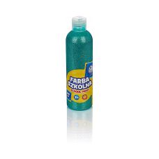 Farba Plakatowa Szkolna Brokatowa Zielona Astra 250 ml