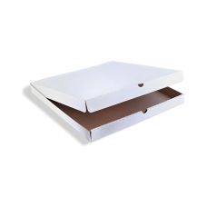 Pudełko na pizzę papierowe białe kwadratowe 32 x 32 x 4 cm 100 sztuk