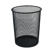 Kosz Na Śmieci Q-Connect Office Set, Metalowy, 19L, Czarny