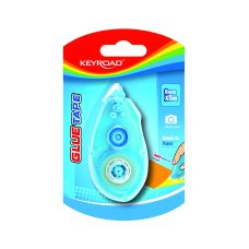 Klej w taśmie KEYROAD permanentny przezroczysty 8 mm x 5 m w blistrze 1 sztuka