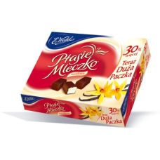 Ptasie Mleczko Wedel Waniliowe w Czekoladzie Deserowej 340g