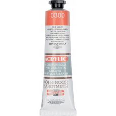 Farba akrylowa KOH-I-NOOR czerwona 0300 40ml