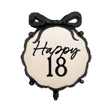 Balon Foliowy Pastylka Happy Osiemnaście Mix Kolorów 47.5x45 cm