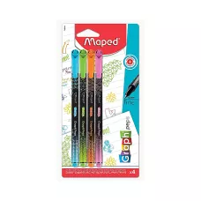 Cienkopisy Graph'Peps Deco kolory fancy 4 sztuki blister
