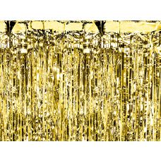 Kurtyna Party Złota Dekoracyjna 90 x 250 cm