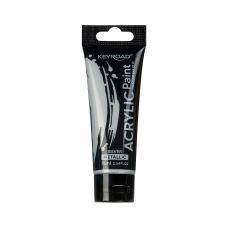 Farba akrylowa metaliczna KEYROAD srebrna tubka 75ml do biura eventów cateringu
