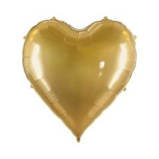 Balon Foliowy Serce XXL Złoty 136x129 cm do Powietrza