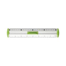 Linijka aluminiowa z uchwytem Tetis 20 cm zielona