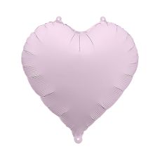 Balon Foliowy Serce Matowy Fioletowy 45cm do Powietrza i Helu