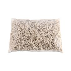 Gumki recepturki OFFICE PRODUCTS białe średnica 40mm grubość 1,5x1,5mm 60% kauczuku 1000g zgrzewka