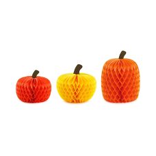 Dekoracja bibułowa Dynie, mix, 18-30cm (3 szt.)