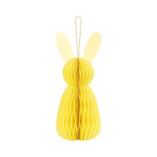 Dekoracja papierowa Króliczek Honeycomb Żółty 30 cm