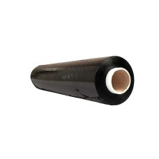 Folia stretch ręczna Office Products czarna, 23 mikrometry, 500 mm, 3 kg netto