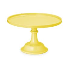Patera na Słodycze na Nóżce Żółta 24 cm