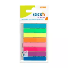 Zakładki indeksujące samoprzylepne mix 8 kolorów neonowych 8x45mm