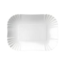 Tacka papierowa owalna biała 17 x 13 x 3 cm 250 sztuk do gastronomii i eventów