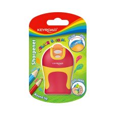 Temperówka KEYROAD Colour Special Soft Touch plastikowa podwójna zaokrąglone ostrzenie mix kolorów