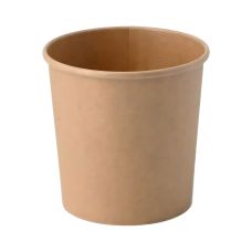 Kubeczek papierowy na lody kraft brązowy 360 ml średnica 92 mm 50 sztuk