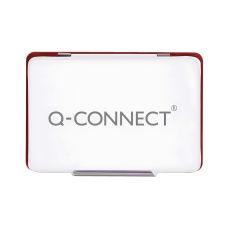Poduszka do stempli Q-CONNECT z tuszem metalowa czerwona 110x70mm do biura