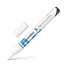 Marker akrylowy SCHNEIDER Paint-It 310 dwustronny 2 mm biały do szkła i plastiku